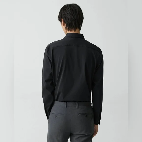 THEORY Men's Sylvain Shirt in Structure Knit - Picture 4 of 4